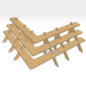 3 piece combo 2 corners